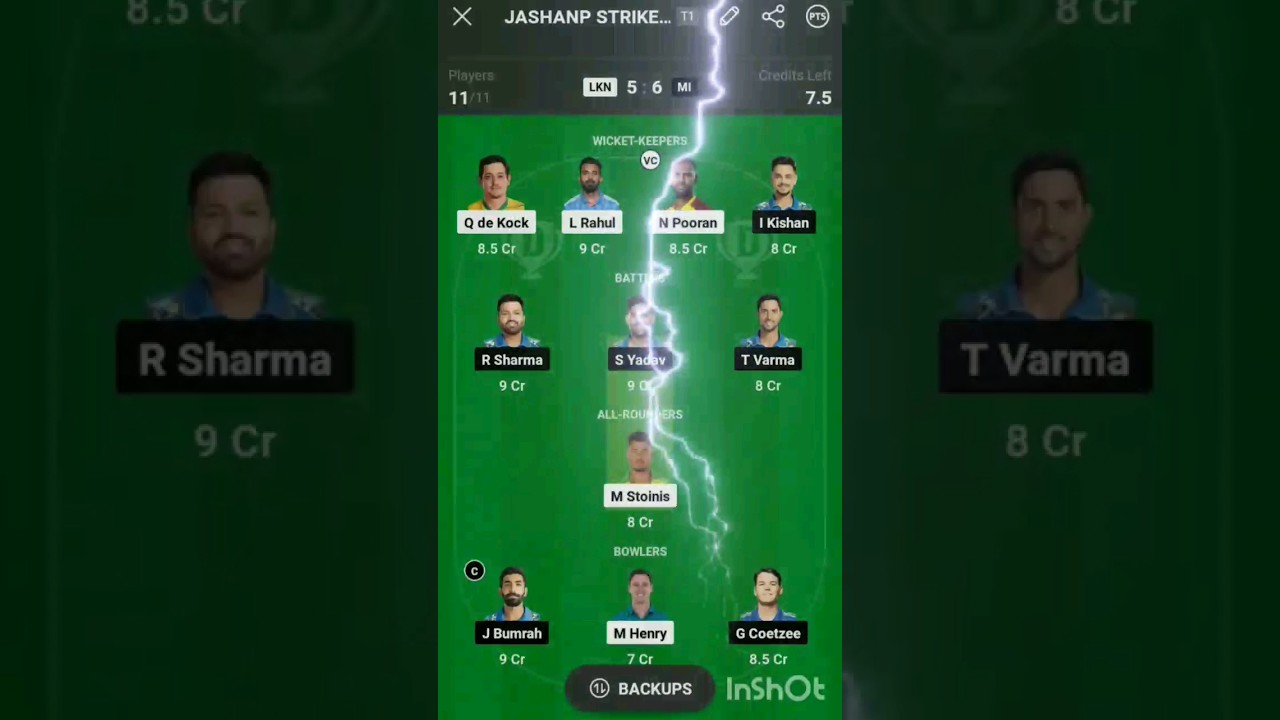 mi vs lsg dream11 prediction|mi vs lsg dream11 grand league team 