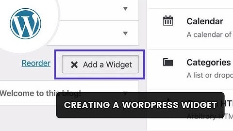 How to create a custom widget in WordPress 2020