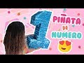 PIÑATA EN FORMA DE NUMERO !!✨💜 😍