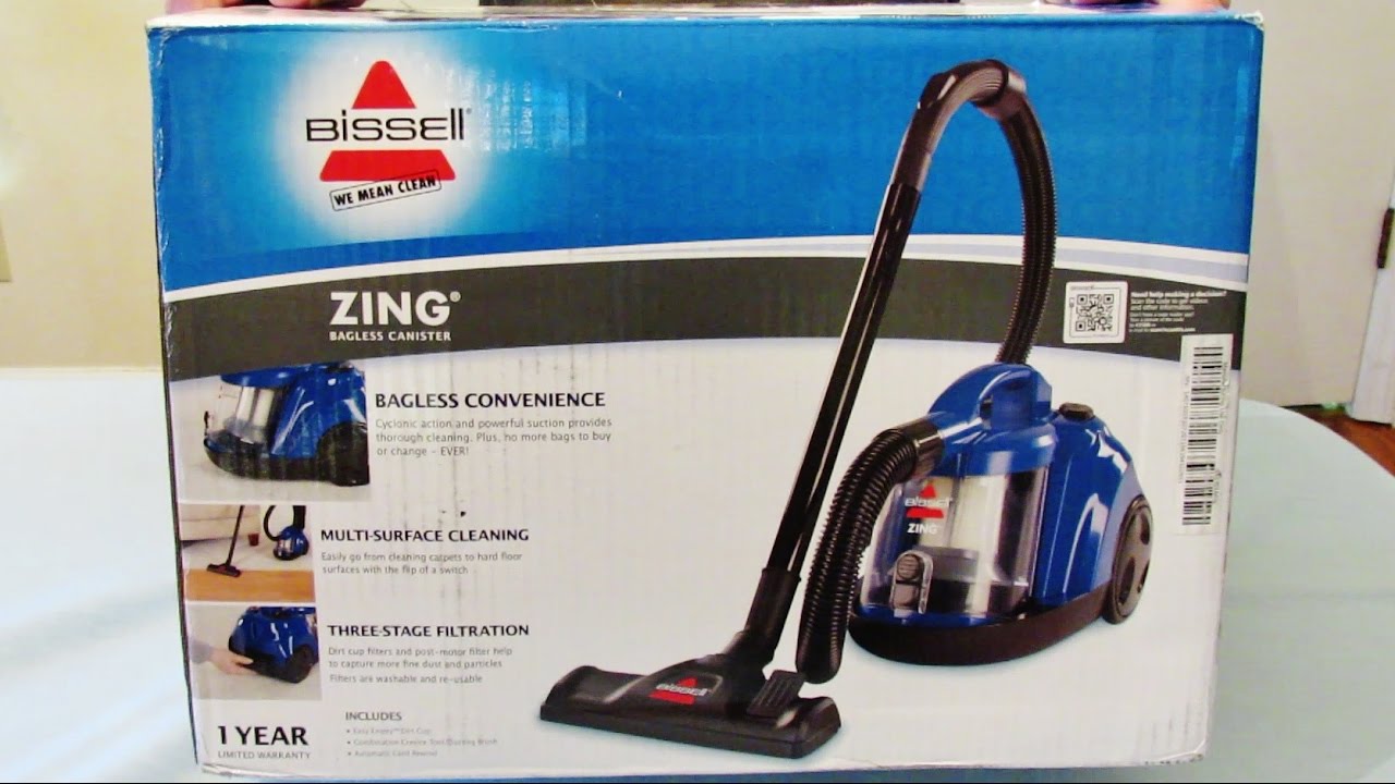 Bissell Zing Bagged Canister Vacuum Unboxing  YouTube