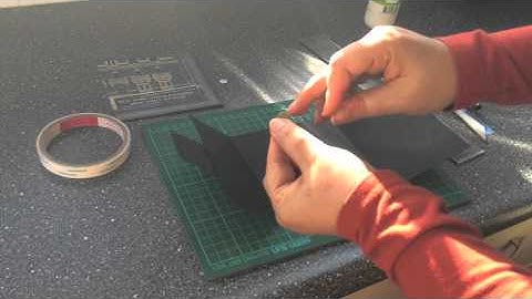 4-fold Tutorial: Gatefold card with magnet closure, ribbon pull and pattern pocket