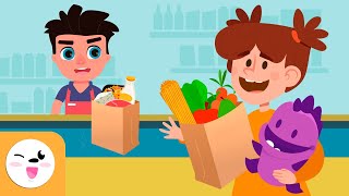 EL SUPERMERCADO para niños - Aprende cómo hacer la compra - Vocabulario - Recopilación