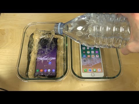 Samsung Galaxy S8 Plus vs. iPhone 7 Plus Water Freeze Test 16 Hours! Which Is Best?!