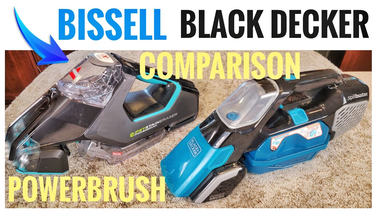 Black + Decker Spillbuster Cordless Carpet Cleaner BHSSB315J REVIEW &  COMPARISON With Hoover Cleaner 