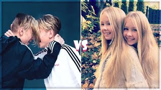 Marcus and Martinus vs Iza and Elle Battle Musers |  New Musical ly Compilation screenshot 4