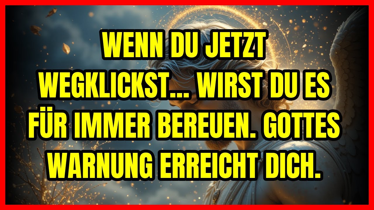 😱 ERZENGEL MICHAEL WEINT VERZWEIFELT - ER VERSUCHT DICH SEIT STUNDEN ZU WARNEN. DIES IST DEINE LE...