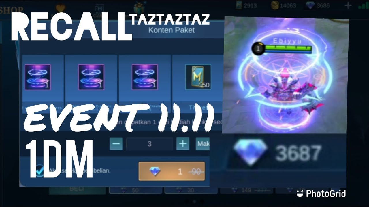 RECALL TASTASTAS EVENT 11.11, MOONTON GADA AKHLAK COK DIAMOND GUA DI BAKAR SEMUANYA DEMI RECALL INI