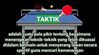 Taktik dan strategi permainan tenis meja