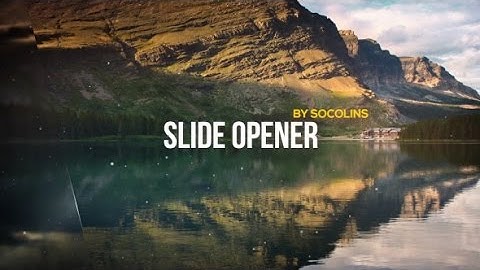 Slide Opener Media | After Effects project