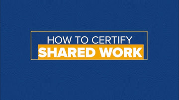 How Employees Certify Weekly for Shared Work.
