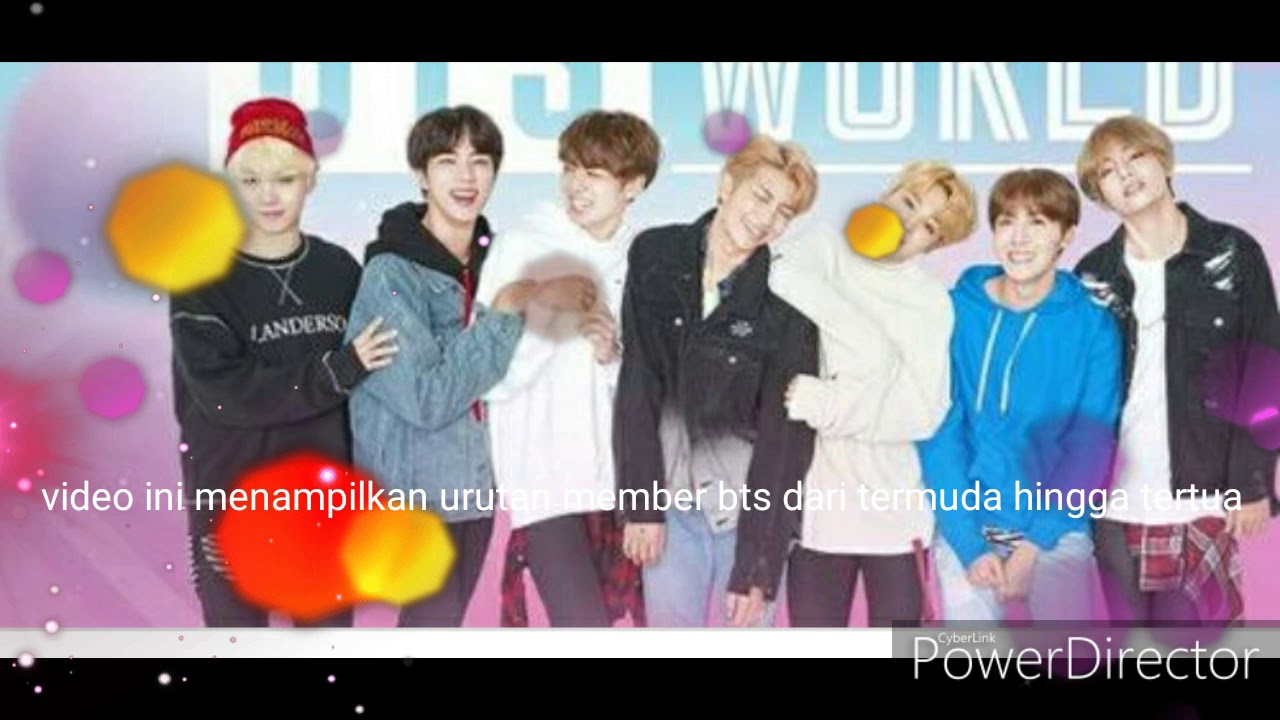 urutan member bts dari termuda hingga tertua - YouTube