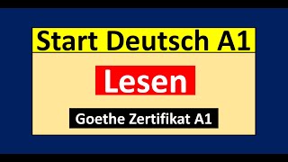 Start Deutsch A1 Lesen Modelltest mit Lösung am Ende || Vid - 206
