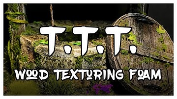 Wood Texture on XPS Foam // Techniques, Tips, and Tricks | Table & Craft