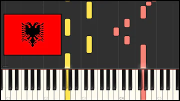 Albania National Anthem - Himni I Flamurit (Piano Tutorial)