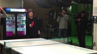 Ellen Degeneres Playing Ping Pong With Zara Larssons Band Feb6 2017