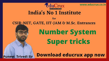 Number system | CSIR Ugc net Physical,Mathematical,Life Science | General Aptitude | Part 1