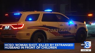 Cypress woman filed for divorce before husband allegedly shot her in front of children, HCSO says