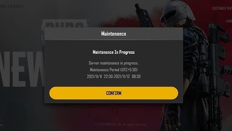 server maintenance in progress PUBG NEW STATE