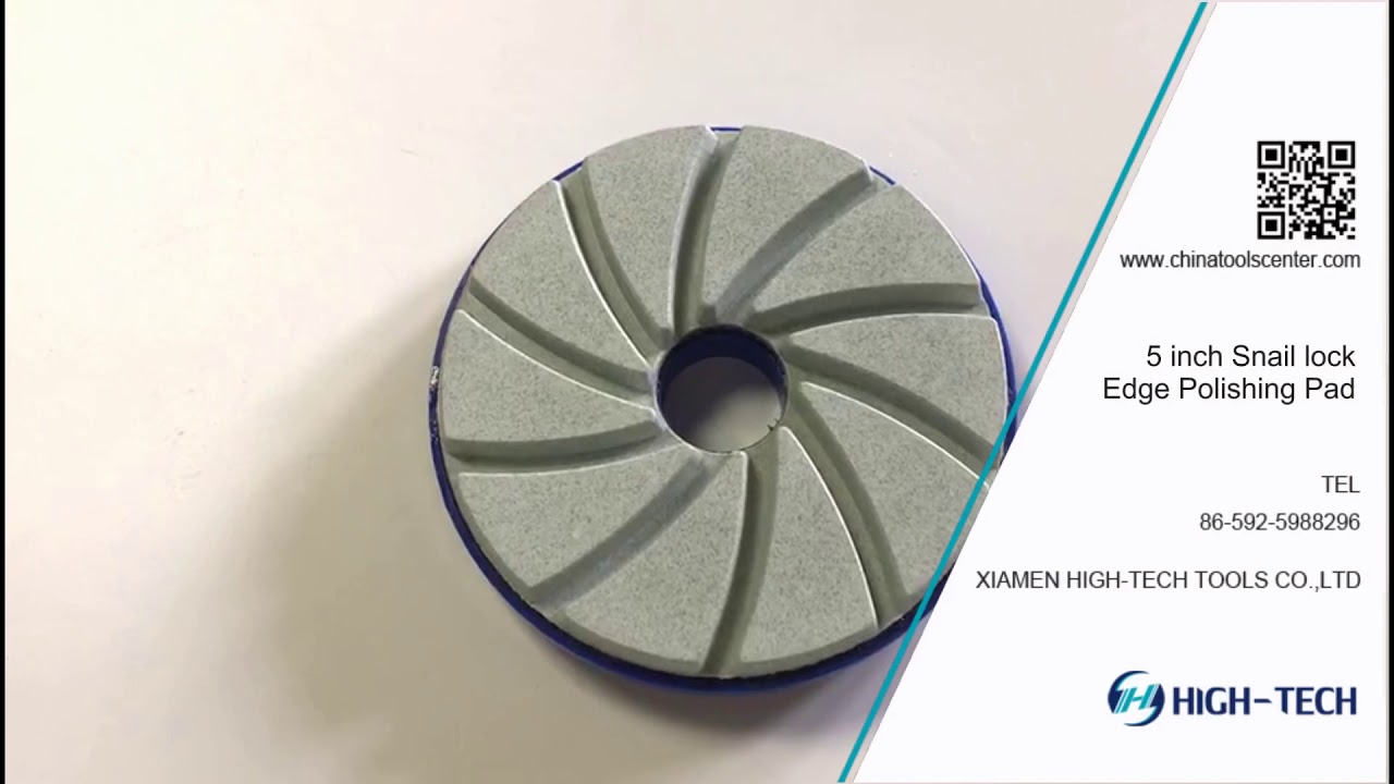 125mm snail lock wet diamond edge polishing pads supplier