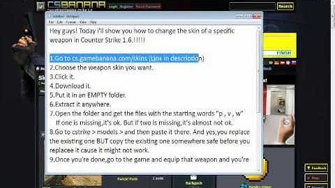 How to Change the Weapon Skin in Counter Strike 1.6