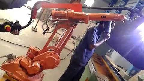 Mahajan Automation, Pune, Welding by refurbished ABB IRB 1400 S4C+