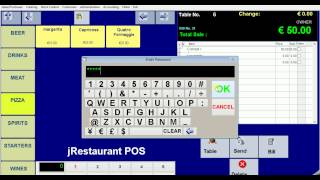 jRestaurant POS   Self Service Mode   First set the table number for each terminal   Then the custom