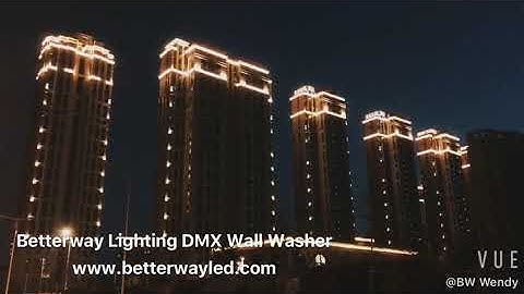 Betterway LED DMX Wall Washer light Outdoor Project
