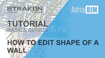 STRAKON - Tutorial - Basics: How to reshape a Wall in 3D