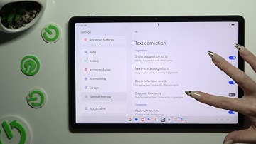 How to Stop Auto-Correction in Keyboard Settings of Lenovo Tab M11 - Turn On Text Correction