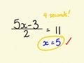 Algebra shortcut trick   how to solve equations instantly