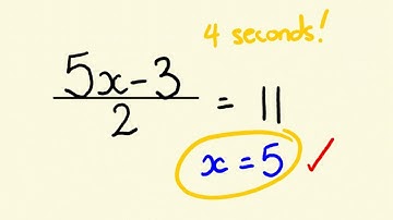 Algebra Shortcut Trick  - how to solve equations instantly