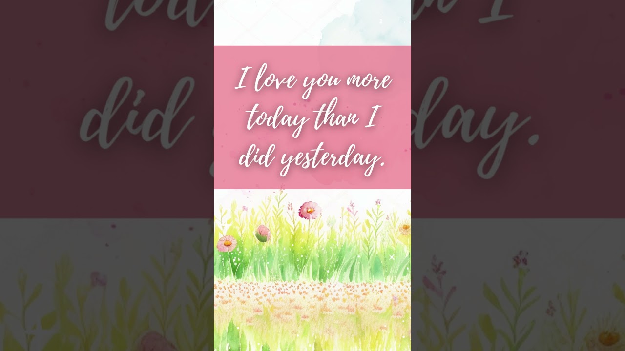I Love You More Today Animated Greeting Card 