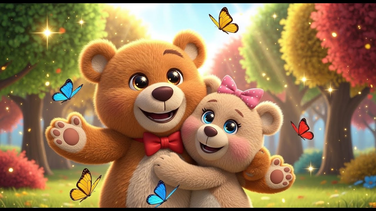 Counting Bears Hugging Each Other 🐻❤️ | Numbers Song for Kids | Learn 1 to 10