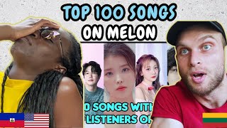 Download lagu REACTION TO [TOP 100] Songs With Most Unique Listeners on MELON | FIRST TIME WATCHING