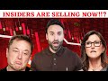 Cathie Wood  & INSIDERS have Been SELLING TESLA  Stock!! Has She lost faith??
