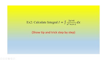 Integration Techinques - Example 2 of integral of (Ax+B)/[(ax^2)+bx+c)]