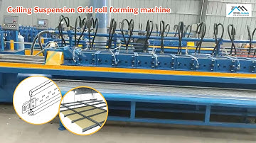 ceiling cross T roll forming machine manufacturer | Suspended Ceiling Grid T Bar making machine