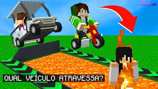 DESAFIO DIVERTIDO DA PISTA TROLADA (Minecraft em Família)