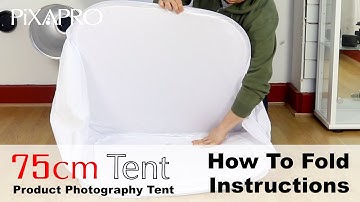 How To Fold The PiXAPRO 75cm Cube Tent for Product Photography.