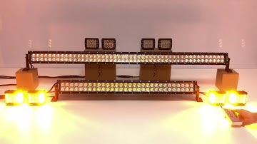 SS Controller for 50” 288w , 31.5” 180w dual use white amber light bar with 8 pack 3.5” cree pods