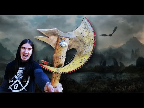 Skyrim Daedric Axe in REAL LIFE! ZGB Style