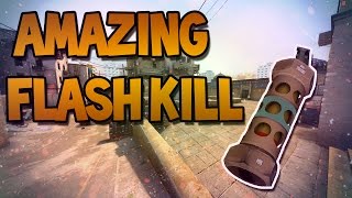 CS:GO Amazing Flashbang Kill!!!!