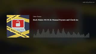 Hack Makes MGM do Manual Payouts and Check-ins