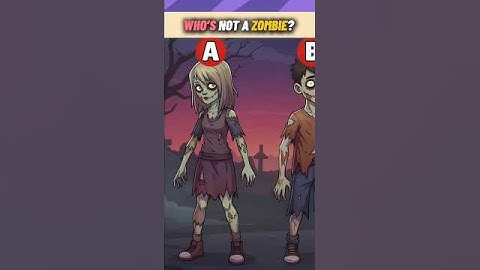 Who’s Not a Zombie? 🔍 Test Your Brain in 10 Seconds! #shorts #ytshorts