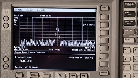 Agilent E4411B FM reception