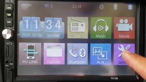 How to Show Product Info in Double din 7012B Head Unit