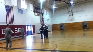 Clayton JROTC LET 1 Color Guard at Delsea Drill Competition