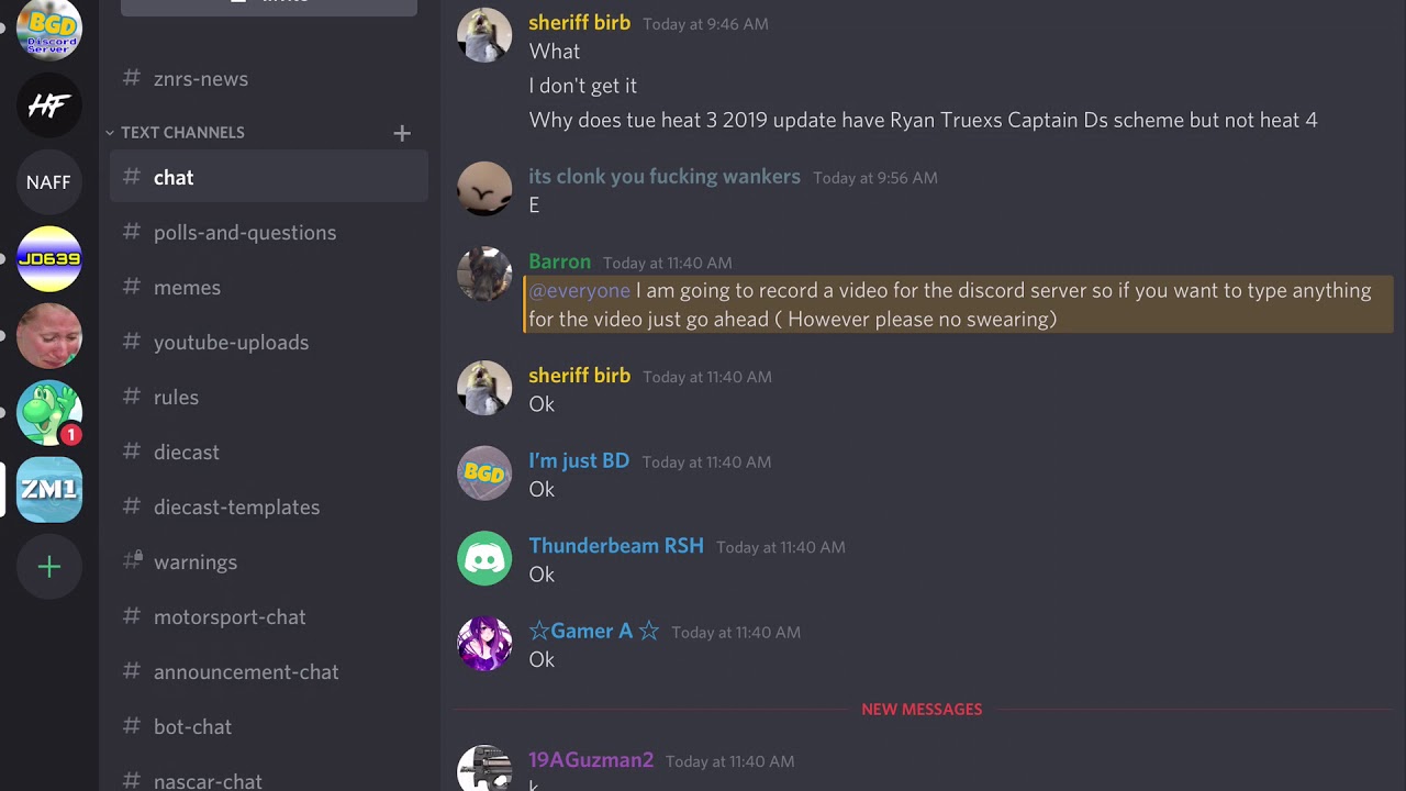 New Discord Server YouTube