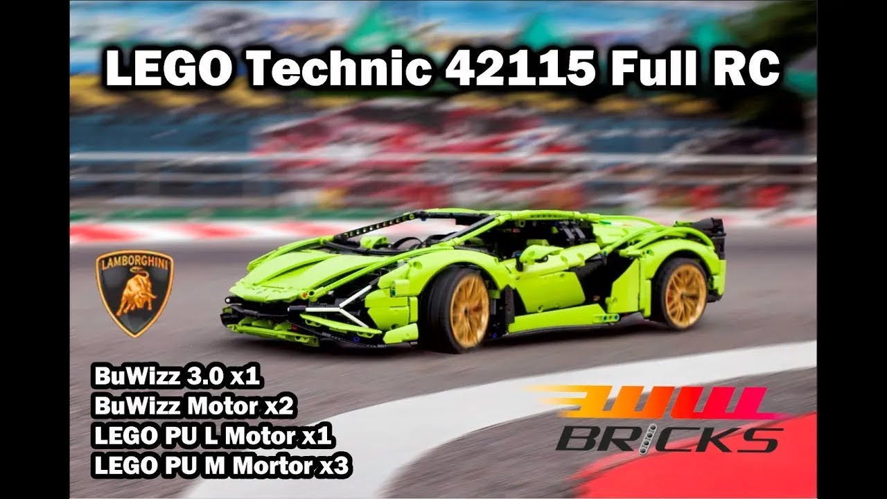 Asien Hurtigt massefylde Motorize LEGO Technic 42115 Lamborghini Sian with BuWizz 3.0 and BuWizz  motor