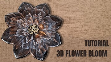 Dirty Pour 3D RESIN BLOOM Tutorial